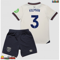 Camisa de Futebol West Ham United Max Kilman #3 Equipamento Secundário Infantil 2025-26 Manga Curta (+ Calças curtas)